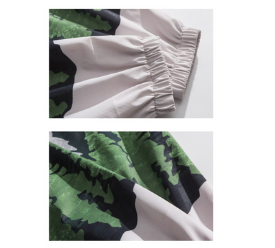 Camisa Vintage con Solapa Estampada para Hombre - Image 14