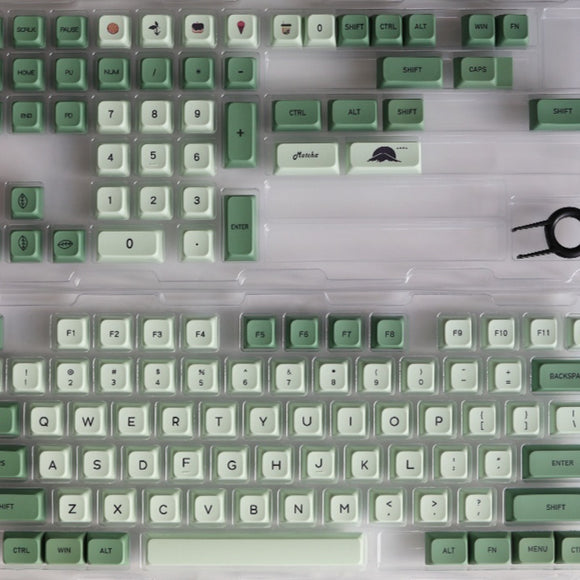 Teclado Mecánico 124 Teclas Matcha - Keycaps PBT Sublimados