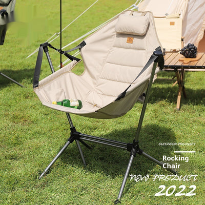 Silla Mecedora Plegable de Aluminio para Exterior - Image 2