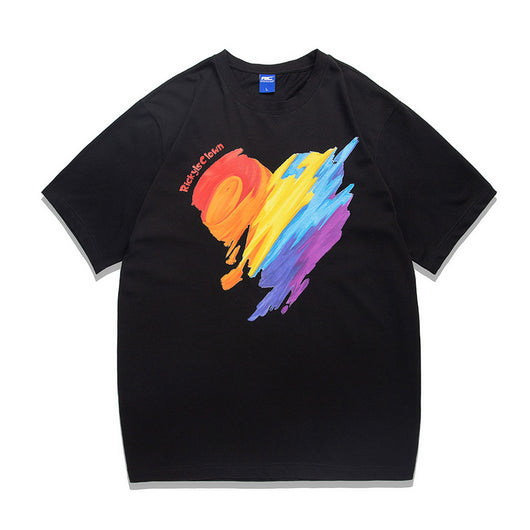 Camiseta Manga Corta Arcoíris Amor - Diseño Payaso Graffiti - Image 5