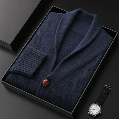 Suéter Grueso para Hombre con Cuello Retorcido y Botones - Image 8