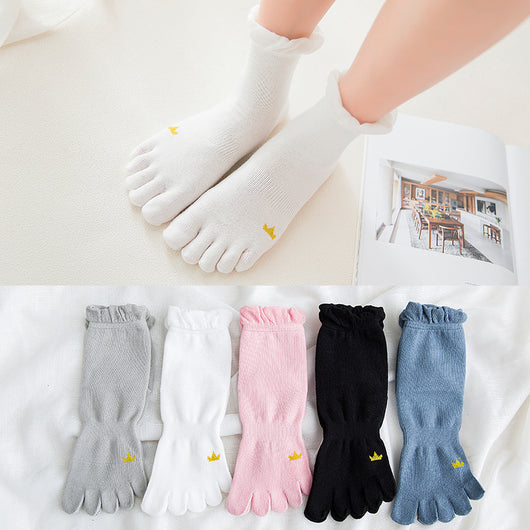 Calcetines de Algodón con Dedos Separados - Altura Media para Mujer - Image 14