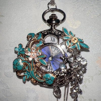 Reloj de Bolsillo Mariposa Personalizable - Diseño Chino con Plumas Deslumbrante - Image 8