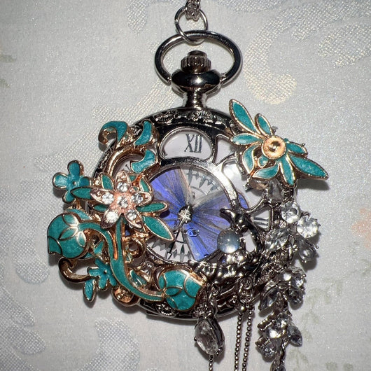 Reloj de Bolsillo Mariposa Personalizable - Diseño Chino con Plumas Deslumbrante - Image 8