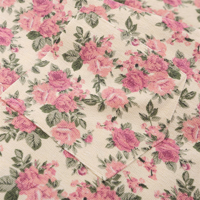 Cardigan Holgado con Estampado Floral y Solapas Contraste - Image 4