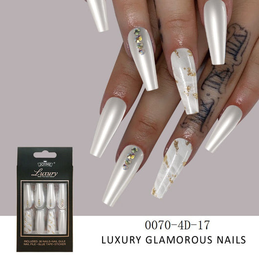 Uñas Postizas Ballet Largas con Adhesivos 30 Piezas y Aplicador Incluido - Image 4
