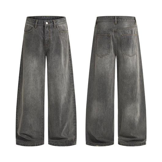 Pantalones Vaqueros Gris Lavado Básicos para Hombre - Otoño Invierno - Image 6