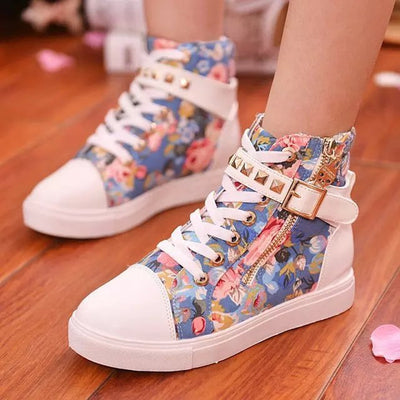Zapatillas Altas de Lona para Mujer - Cómodas y Versátiles - Image 10
