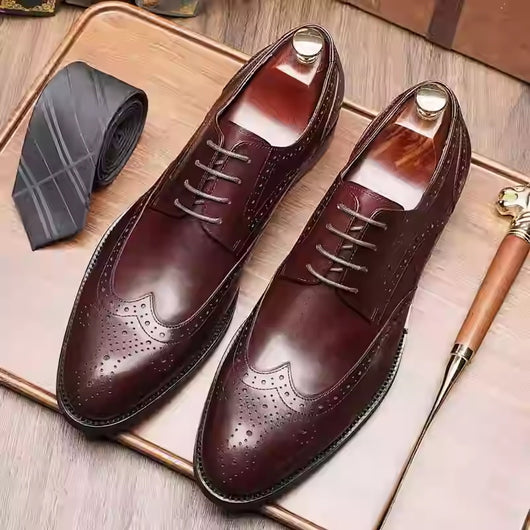 Zapatos Formales de Punta Fina para Hombre - Estilo Británico Elegante - Image 10