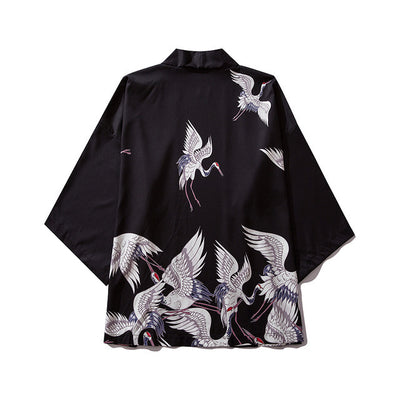 Bata Kimono Hombre Estilo Ukiyo-e Carpa Japonesa - Image 17