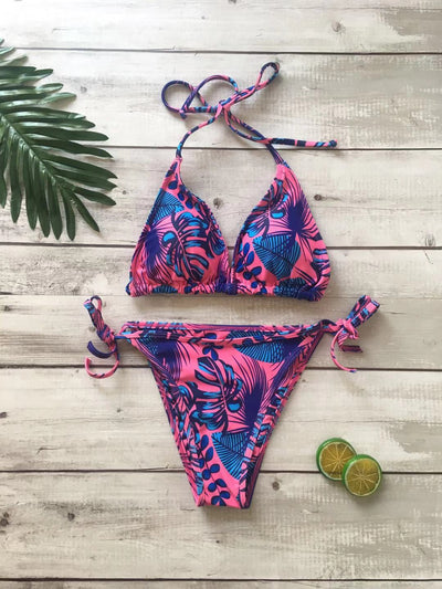 Bikini Estampado con Triángulos - Image 7