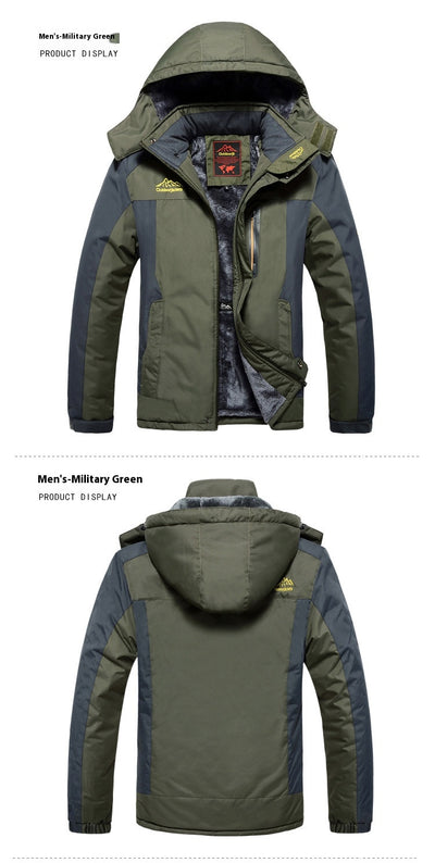 Chaqueta Táctica de Invierno para Hombre Tallas Grandes con Forro Polar - Image 17