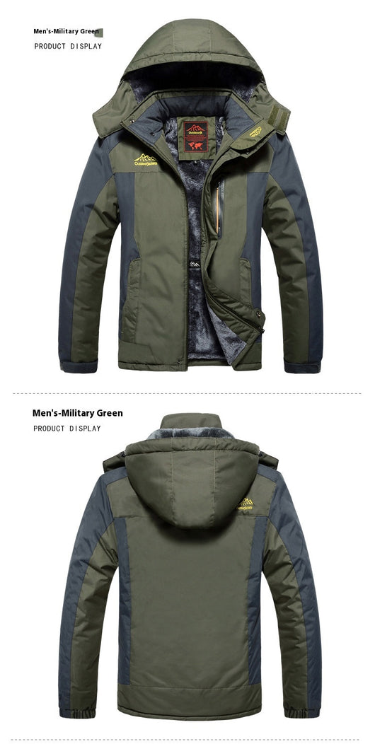 Chaqueta Táctica de Invierno para Hombre Tallas Grandes con Forro Polar - Image 17
