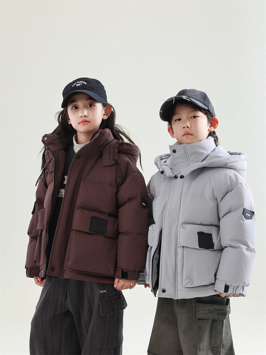 Abrigo Cálido Infantil con Plumón de Pato Blanco para Niños Invierno - Image 20