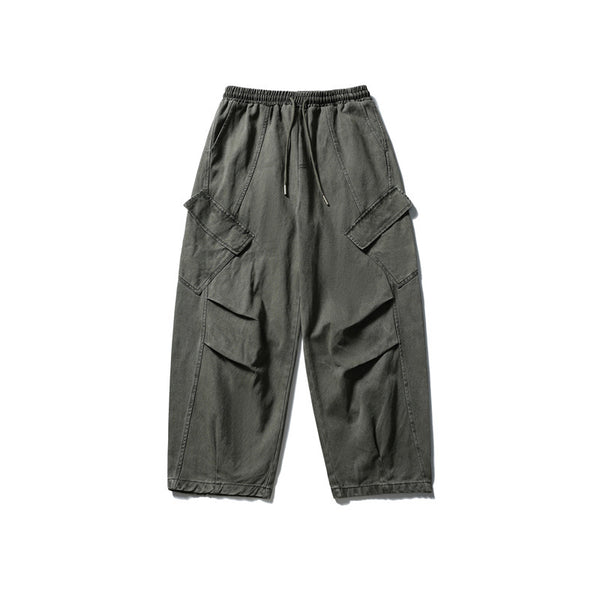 Overol Retro Japonés de Colores Sólidos - Diseño Holgado y Casual