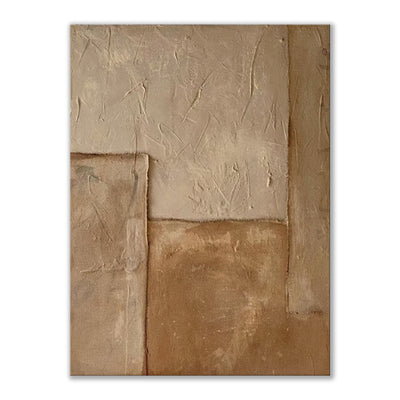 Cuadro Abstracto Grande Hecho a Mano - Arte Texturizado Estilo Medieval Wabi-sabi para Sala - Image 8