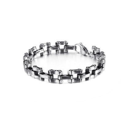 Pulsera de Acero Titanio Estilo Punk Retro para Hombre - Image 5
