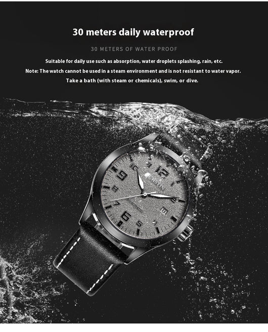 Reloj Mecánico Automático Retro Cuero Genuino Estilo Ejecutivo - Image 29