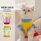 Suéter de Tricô Abacaxi em Blocos de Cores para Gatos e Bichos de Estimação - Casaco Quente Outono Inverno