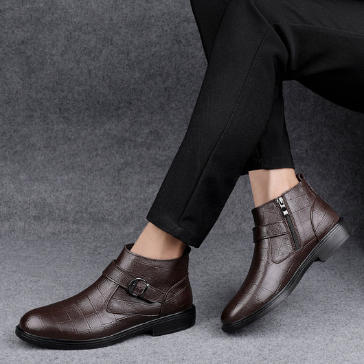 Botas de Cuero Premium Talla Grande: Calidez y Confort para el Invierno - Image 3