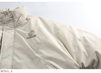 Chaqueta de Plumón de Pato Blanco para Hombre - Corte Holgado - Image 14