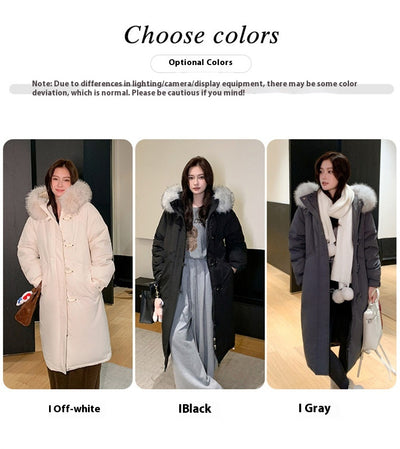 Abrigo de Algodón Grueso Estilo Coreano con Botones de Nudo Chino - Image 13
