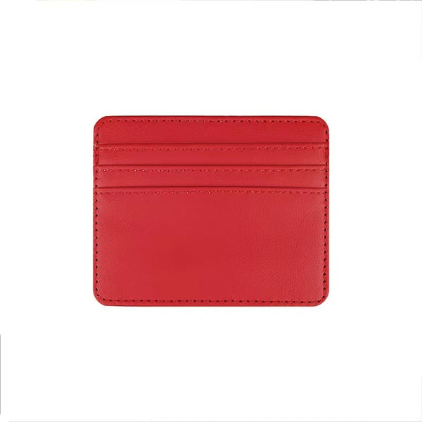 Billetera de Cuero Compacta con Múltiples Compartimentos para Tarjetas