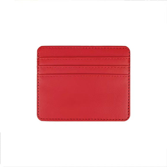 Billetera de Cuero Compacta con Múltiples Compartimentos para Tarjetas