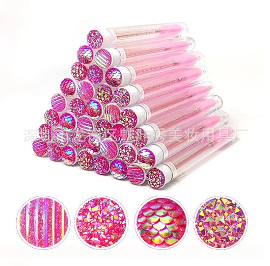 Cepillos Desechables para Pestañas y Rímel - Set de 10 a 50 Spoolies Diamond Lash en 4 Colores - Image 6