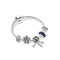 Pulsera de Cuentas Brillantes Elegante con Dijes Personalizables
