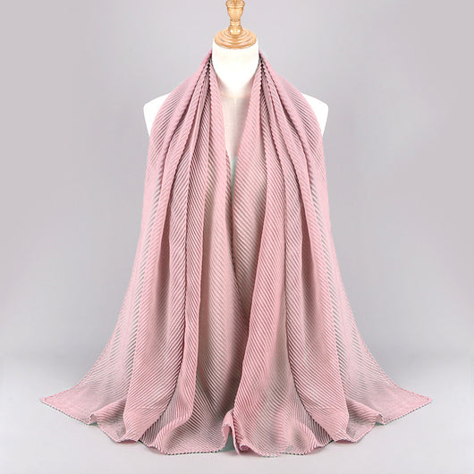 Pañuelo Plisado de Algodón Twill para Mujer - Versátil y Elegante - Image 27