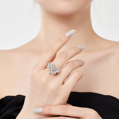 Anillo de Circonita Redonda con Diseño de Personalidad - Image 10