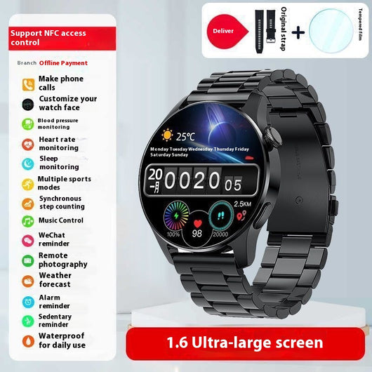 Reloj Inteligente Deportivo con Monitor de Presión Arterial y Bluetooth - Image 2