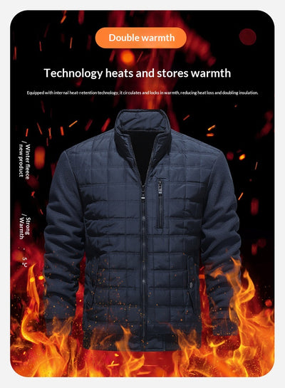 Chaqueta Casual de Cuadros para Hombre - Manga Larga Versátil - Image 12