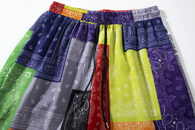 Shorts Casuales con Detalles de Flores de Anacardo - Image 10