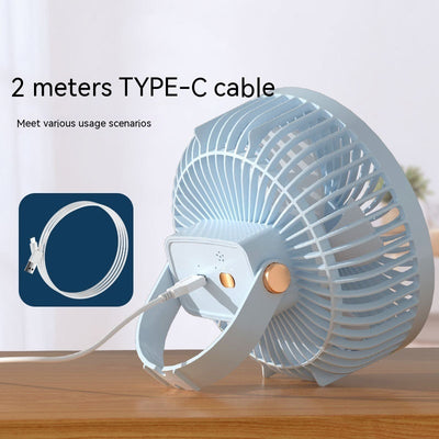 Ventilador Portátil Recargable con Luz Nocturna - Diseño Infantil para Escritorio y Cabecera - Image 8
