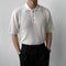 Camiseta Hombre Rayas Manga Corta Cuello Solapa Fit Relajado