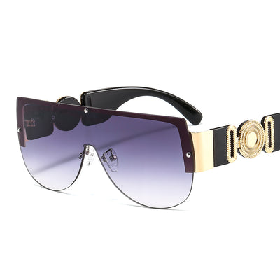 Gafas de Sol Retro Clásicas de Una Pieza - Image 6