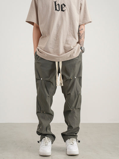 Pantalones Jogger de Corte 3D con Cordón Ajustable para Hombre - Image 8