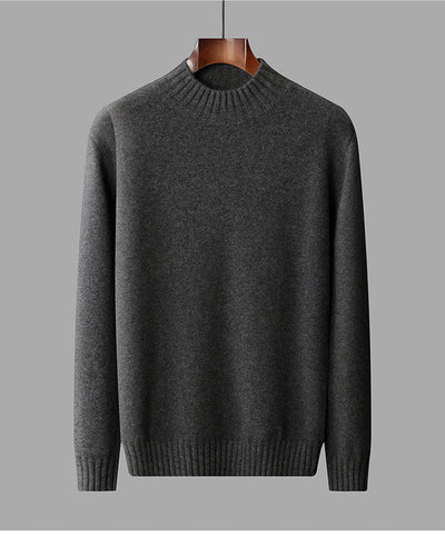 Suéter Cuello Alto Hombre Elegante Versátil Colores Sólidos - Image 12