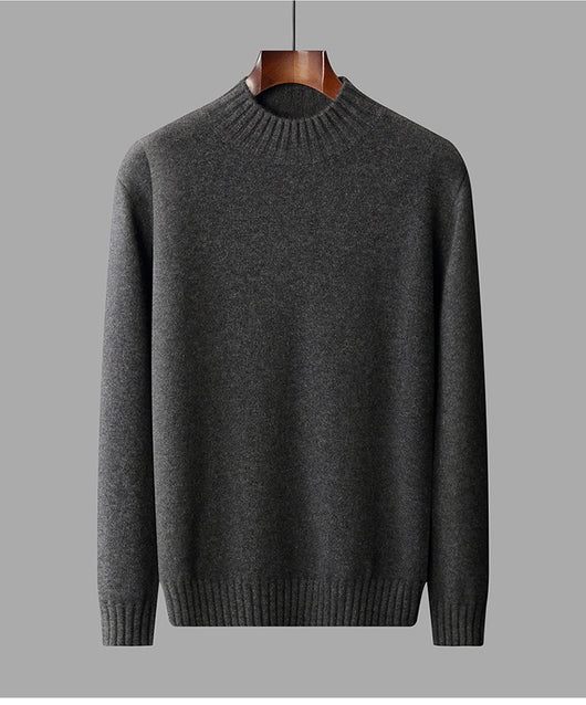 Suéter Cuello Alto Hombre Elegante Versátil Colores Sólidos - Image 12