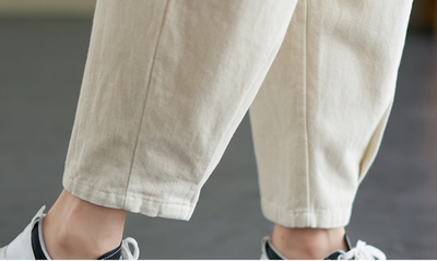 Pantalones Harem Cómodos de Colores Sólidos - Estilo Versátil para Mujer - Image 12