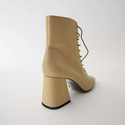 Zapatos para Mujer en Cuero Vacuno Marrón Camel - Estilo Clásico Inglés - Image 3