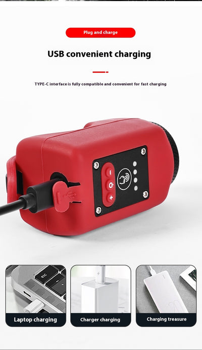 Luz Frontal con Claxon de Alta Potencia para Bicicleta - Recargable USB y Resistente al Agua - Image 19