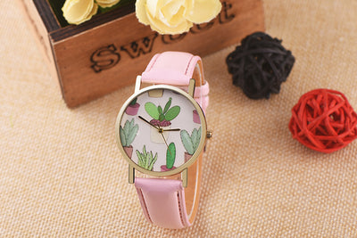 Reloj Pulsera Casual Diseño Cactus con Correa - Image 15