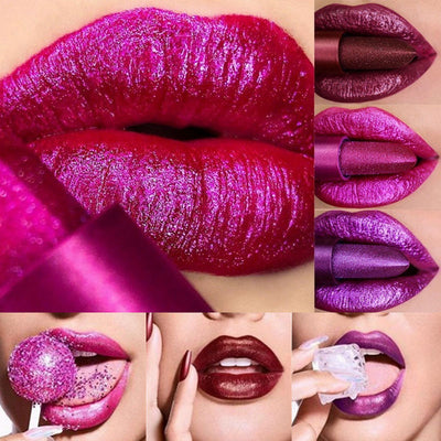 Brillo Labial Diamante Perlado con Acabado Metálico Antiaderente - Image 4