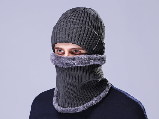 Conjunto de Gorro Tejido y Protector de Cuello para Hombre - Abrigo Extremo - Image 9