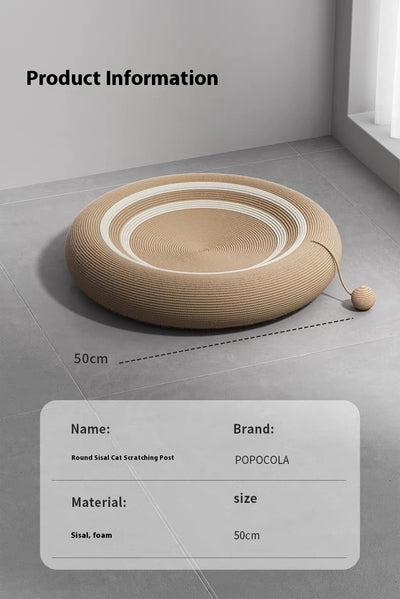 Nido Rascador Gato Integrado Resistente - Tablero Sisal Tejido Rattan Oversized - Image 8