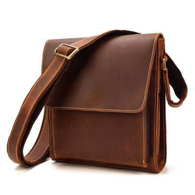 Bolso Tote de Cuero Crazy Horse Gran Capacidad - Image 19