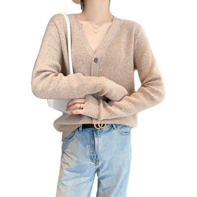 Cardigan Tejido Grueso Cuello V para Mujer - Image 21